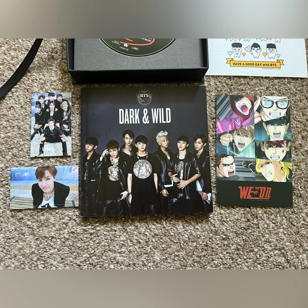 BTS Dark & Wild Album First Press Limited Inclusions Full Set J-Hope Photocard - Picture 12 of 16